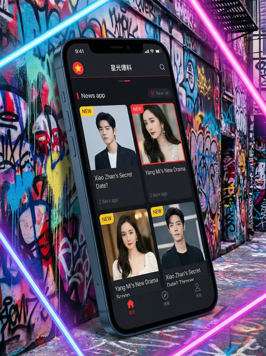 马化腾怒怼张一鸣 APP界面展示 - 掌上吃瓜神器